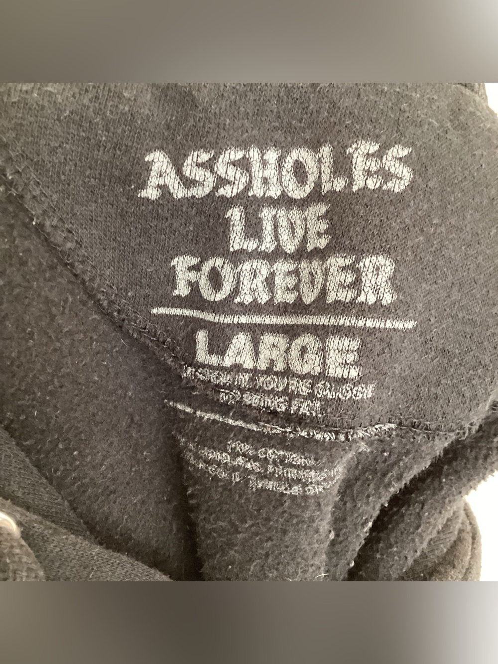 A-holeś live forever don’t be a €unt hoodie sweatshirt big bird - Picture 7 of 10